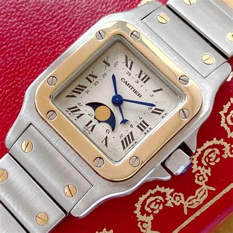 cartier santos galbee moonphase|cartier santos galbee.